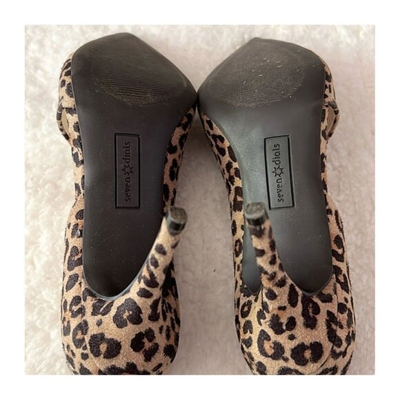 Seven Dials Exotic Leopard Print Shaylee Pump Sz 8 - Picture 5 of 7